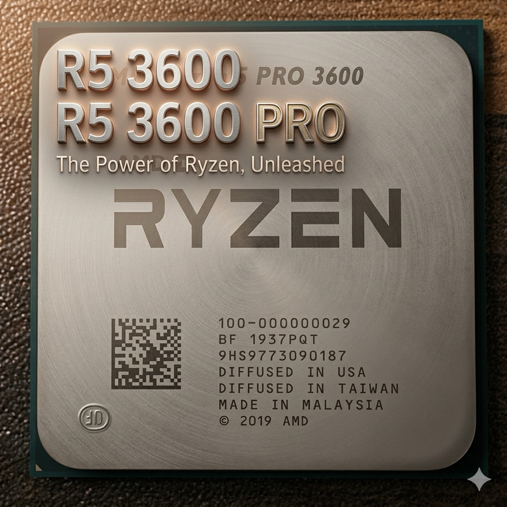 CPU AMD Ryzen 5 3600 (3.6GHz 6C/12T) ซีพียูมือสอง ขาพินตรงสวย สภาพดี เทสผ่าน 100%