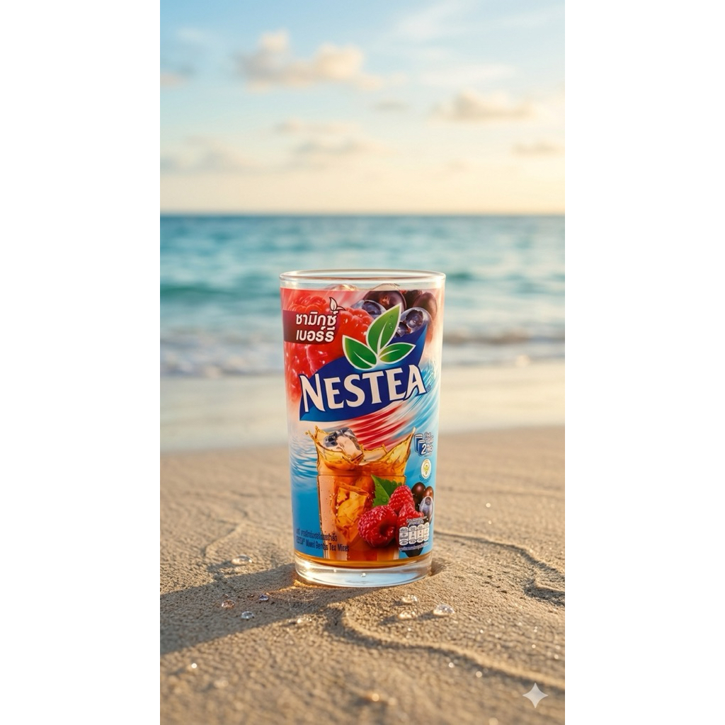 Nestea ชามิกซ์เบอร์รี่ 18 ซอง วิตามินซีสูง เปรี้ยวอมหวานลงตัว ละลายง่ายในน้ำเย็น