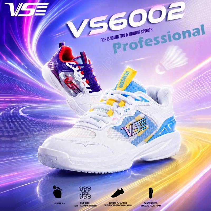 【 ของแท้ 💯% 】รองเท้าแบดมินตันวีเอส 6002 โปรเฟสชันนอล (VS6002)