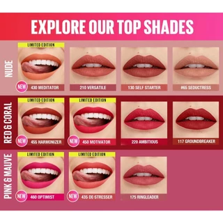 ถูก/แท้/มีไลฟ์ (มีสีใหม่) ลิป Maybelline Superstay Matte Ink เมย์เบลลีน แมท ลิปจูบไม่หลุด ติดทน ไม่ติดแมส กันน้ำ