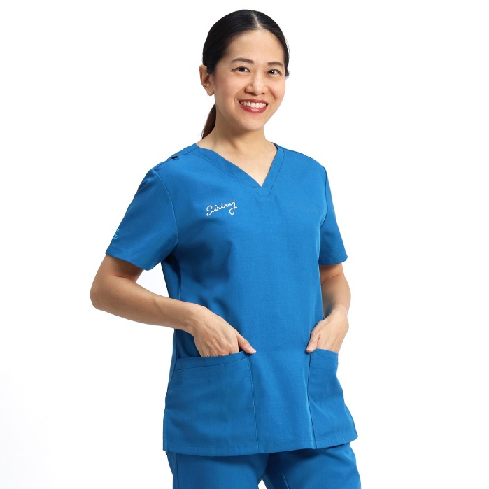 เสื้อสครับพยาบาล ผู้หญิง (เฉพาะศิริราช) MD Scrubs plus-1