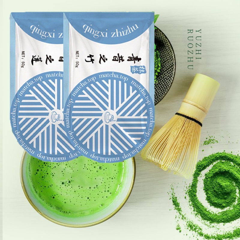 [พร้อมส่ง]New models Qingxi Zhizhu มัทฉะชาเขียว อูจิ ผ50 g.ซอง /35g.กระปุก งมัทฉะ Matcha ผงมัทฉะ