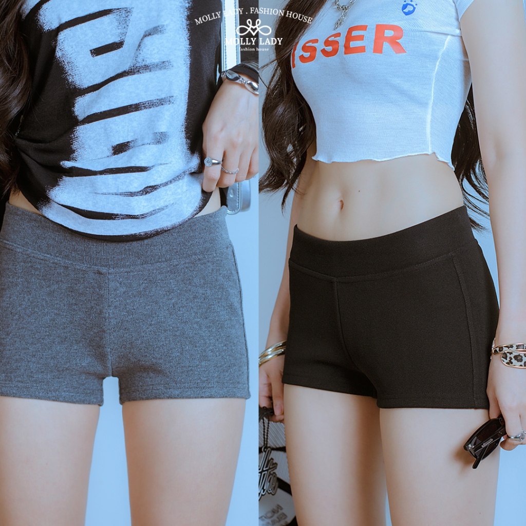 Molly Lady ❤️ Athleisure Shorts : กางเกงขาสั้นลุคสตรีท สไตล์สปอร์ตเกิร์ล ลุควันชิลล์ๆ Biker
