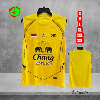เสื้อกีฬาแขนกุด ลายช้าง EX7 Moondoge ผ้านุ่มใส่สบาย ส่งจากโรงงานไทย