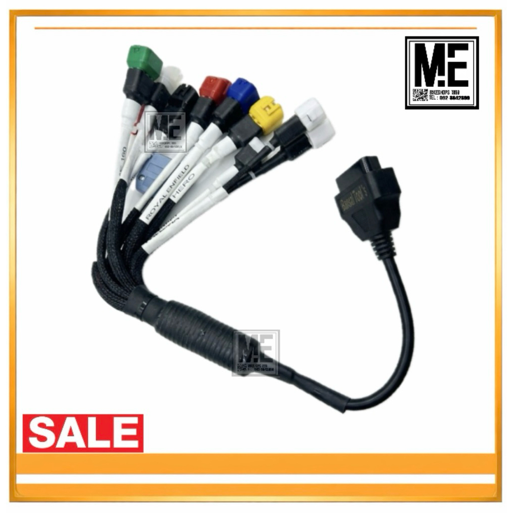 สายOBD2สำหรับมอเตอร์ไซค์Royal Enfieldสำหรับลบโค้ด เช็คค่าแบตเตอรี่ สินค้าพร้อมส่ง