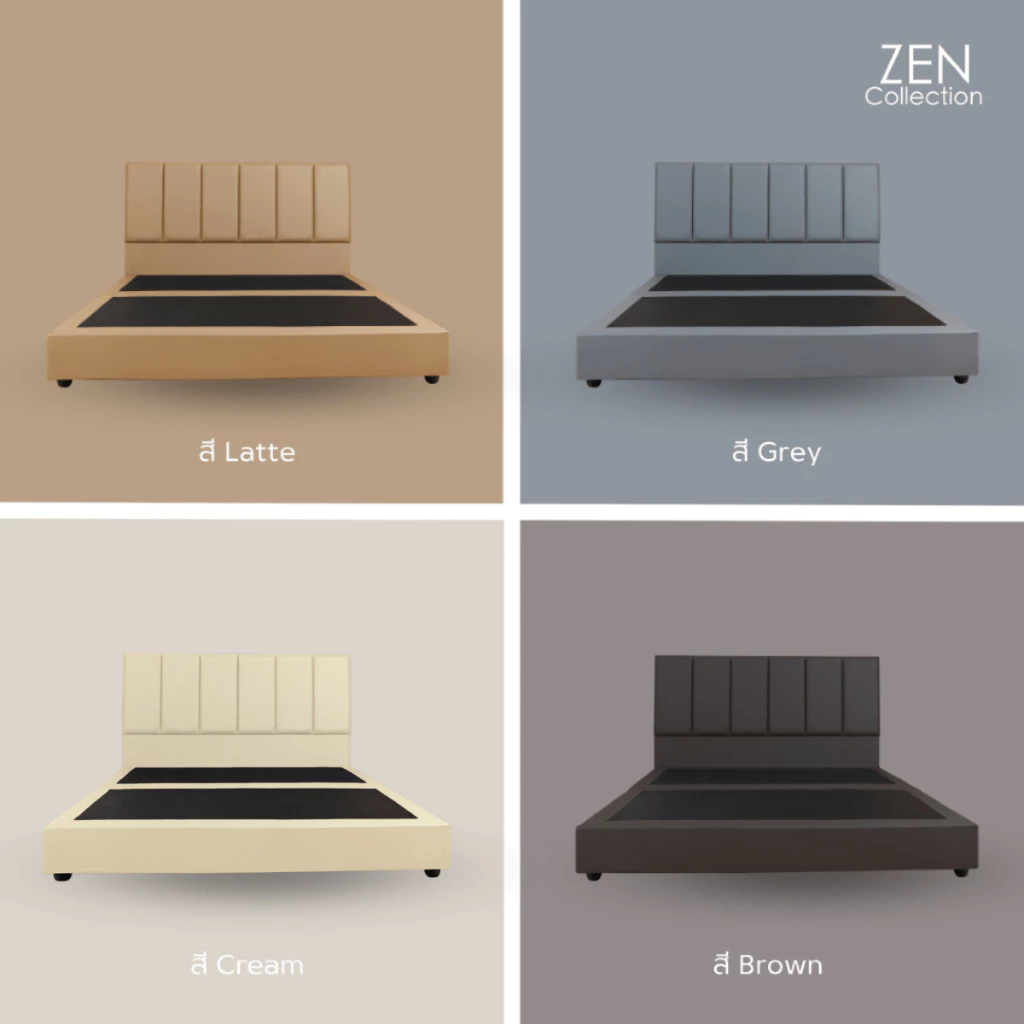 ZEN Collection เตียงนอนพร้อมหัวเตียง 6ฟุต/5ฟุต/3.5ฟุต Winston Bedding Frame thumbnail 6