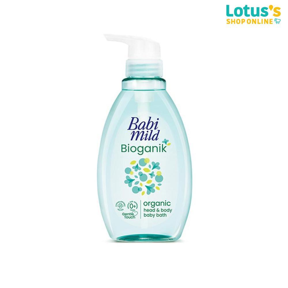 เบบี้ มายด์ ผลิตภัณฑ์อาบน้ำและสระผม ไบโอแกนิก ออร์แกนิก 380 มล. BABI MILD BABY BATH BIOGANIK 380 ML.