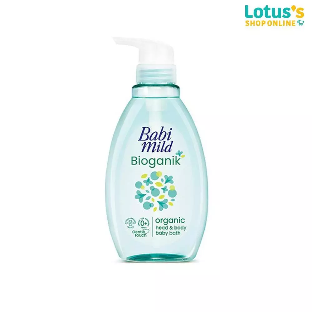 เบบี้ มายด์ ผลิตภัณฑ์อาบน้ำและสระผม ไบโอแกนิก ออร์แกนิก 380 มล. BABI MILD BABY BATH BIOGANIK 380 ML.