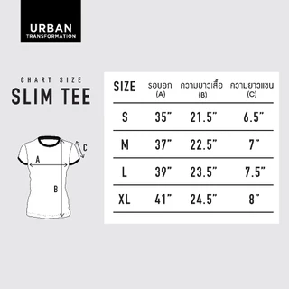 URBAN : WOMEN'S RINGER STRIPED TEE เสื้อยืดคอกลมลายริ้วผู้หญิง รุ่น กุ๊นคอ | แขน 1UTWT1023 สี Navy & Navy