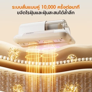 【New Arrival】Gaabor 0.97kg เครื่องดูดไรฝุ่นไร้สาย 2ถ้วย กรอง3ชั้น ดูดแรง 10KPa ฆ่าเชื้อ 99.09% น้ำหนักเบา