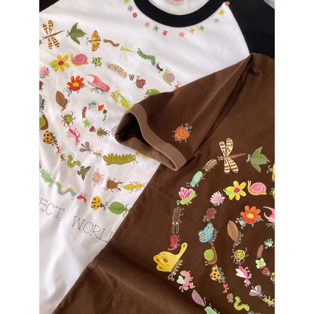 (พร้อมส่ง)เสื้อ insect world collection (2tone & ringer tee)🌏🐝🦋🐞🪲