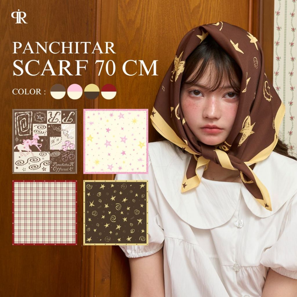 Panchitar Scarf 70 cm - ผ้าพันคอ ผ้าโพกหัว ผ้าอเนกประสงค์