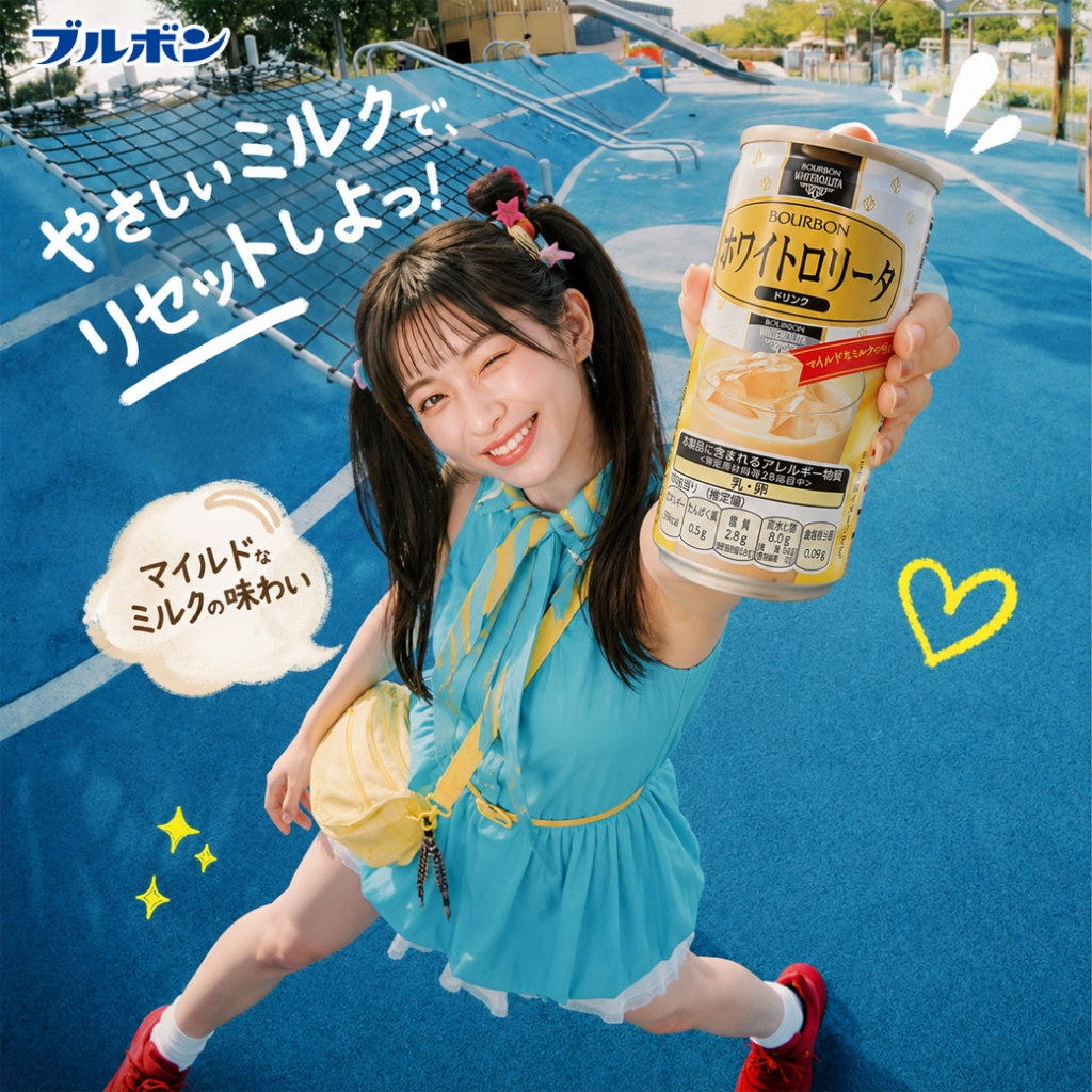 Bourbon White Lolita Drink ブルボン ホワイトロリータドリンク缶นมรสคุกกี้พร้อมดื่ม 180g