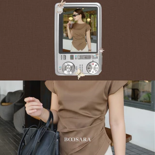 BOOSARA : Daisy Top (เดซี่)**ไม่ชอบพอดีตัวบวกไซร์เพิ่ม ** เสื้อแขนล้ำผ้านุ่มใส่สบาย เสื้อผ้าผู้หญิง- BSR C.