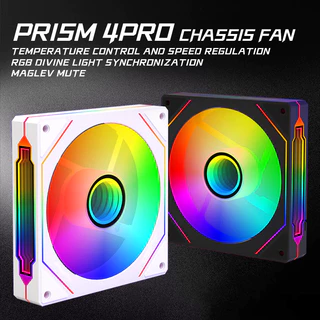 แฟนคอนโทรลเลอร์สำหรับแล็ปท็อป New Argb Prism 4pro เคสคอมพิวเตอร์ ระบบระบายความร้อนไฟเรืองแสง พัดลมซีพียูรุ่นที่