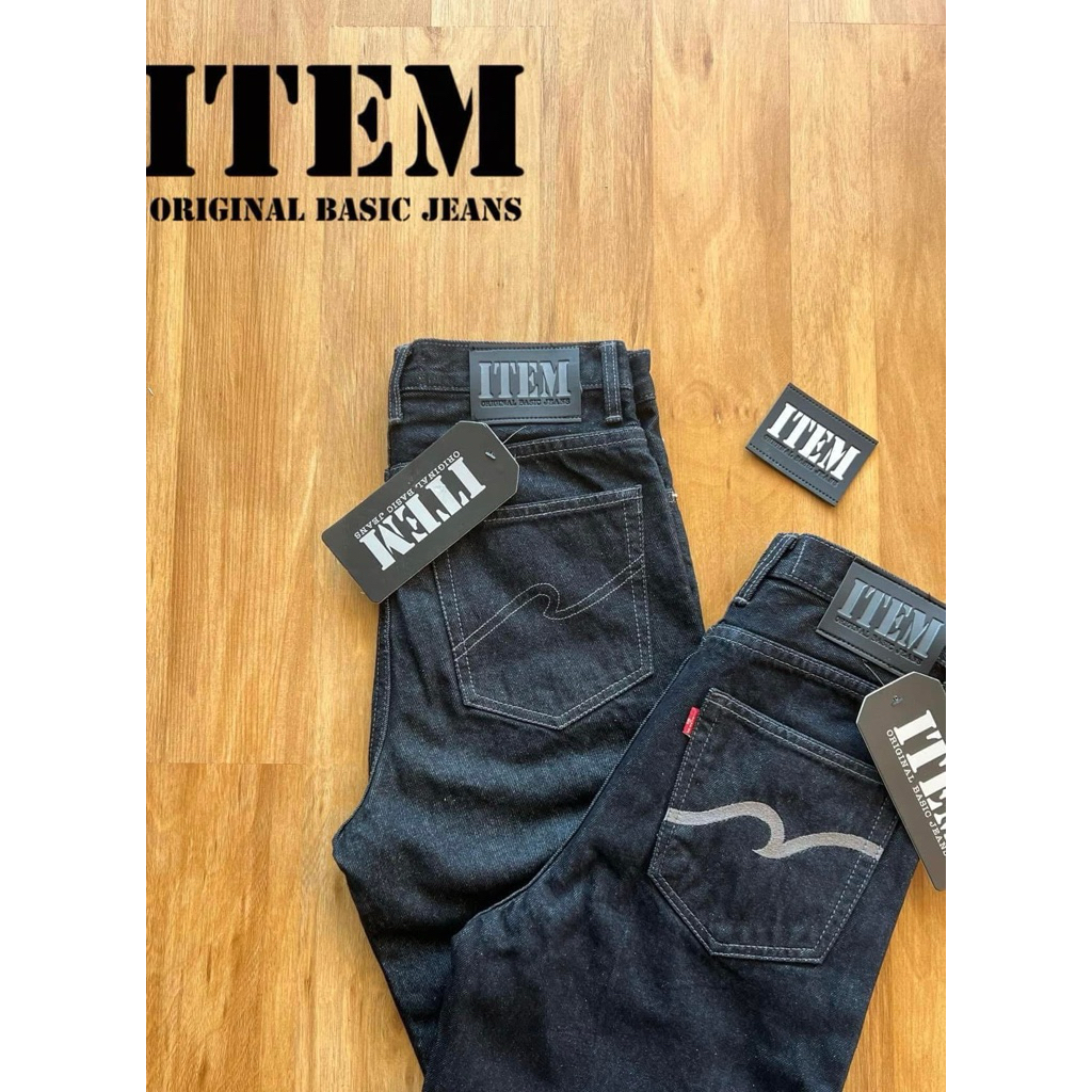 กางเกงยีนส์ITEM JEANS MIDNIGHT 14.oz ของแท้100% งานเย็บ-001