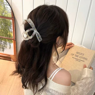 Cute 500 กิ๊บรวบผม กิ๊บหนีบผมสีขาวลายจุดเพชร กิ๊บงับผมแฟชั่น