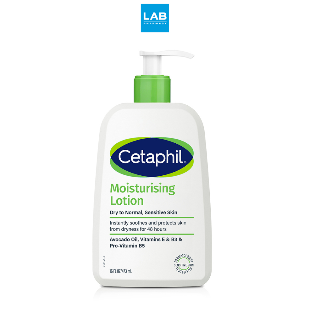 Cetaphil Moisturizing Lotion 473 ml. - เซตาฟิล มอยส์เจอไรซิ่ง โลชั่น บำรุงและปกป้องผิวยาวนานตลอดวัน 1 ขวด บรรจุ 473 มล.