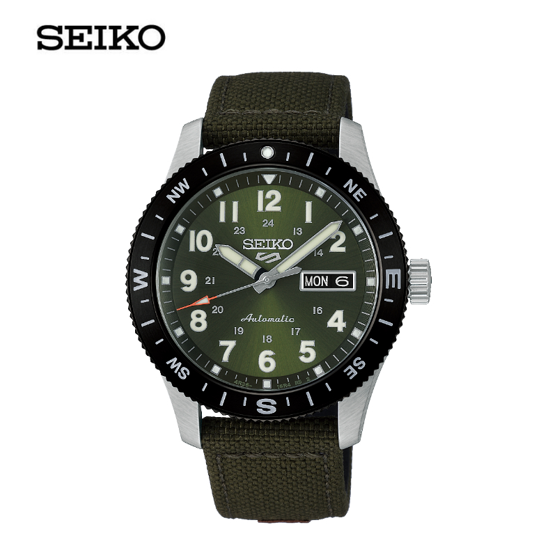 SEIKO 5 SPORTS FIELD ไซโก นาฬิกาข้อมือ รุ่น HDB008K ขนาด 41 mm. สีเขียว