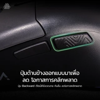 EGA Type M19 Silent Click L/R Gaming Mouse 6 ปุ่ม มาพร้อมไฟ RGB ปรับ DPI สูงสูด 2400 [รับประกัน 2 ปี]