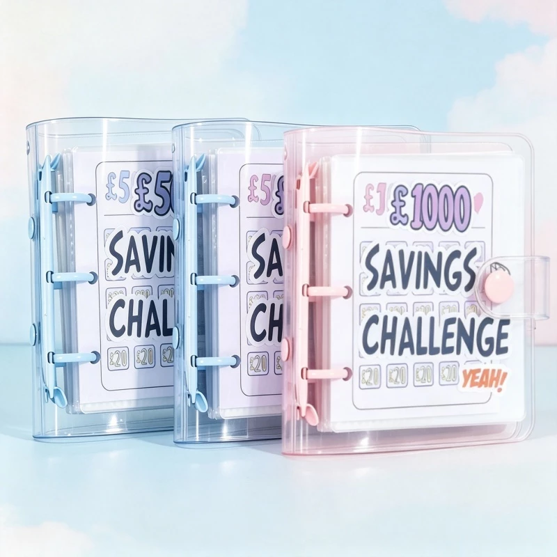 5 PCS หนังสือออมเงินพกพา ขนาดกะทัดรัด ใช้งานง่าย พกพาสะดวก Money Savings Book