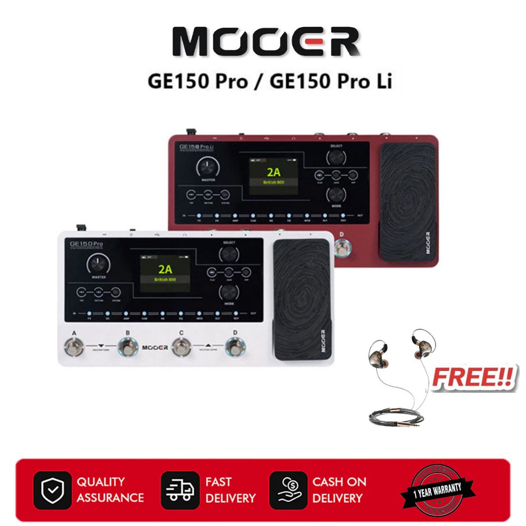 Mooer GE150 Pro/Pro Li Intelligent Multi Effects GE150 Pro / GE150 Pro Li เอฟเฟคกีตาร์ Guitar Effect