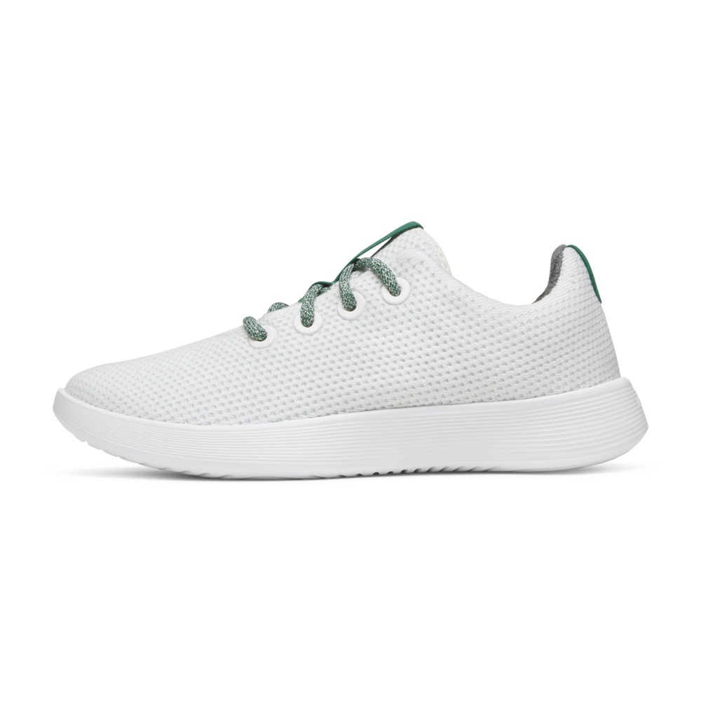 Allbirds รองเท้าสนีกเกอร์ผู้ชายรุ่น Tree Runner NZ Blizzard Verdant Green (Blizzard)