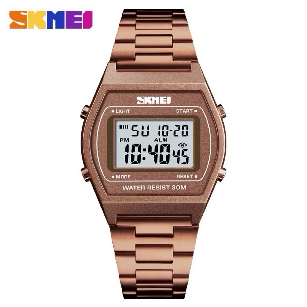 SKMEI นาฬิกาข้อมือผู้หญิงรุ่น 1328 ของแท้ พร้อมกล่อง นาฬิกากันน้ำ 30 เมตร สายสแตนเลส