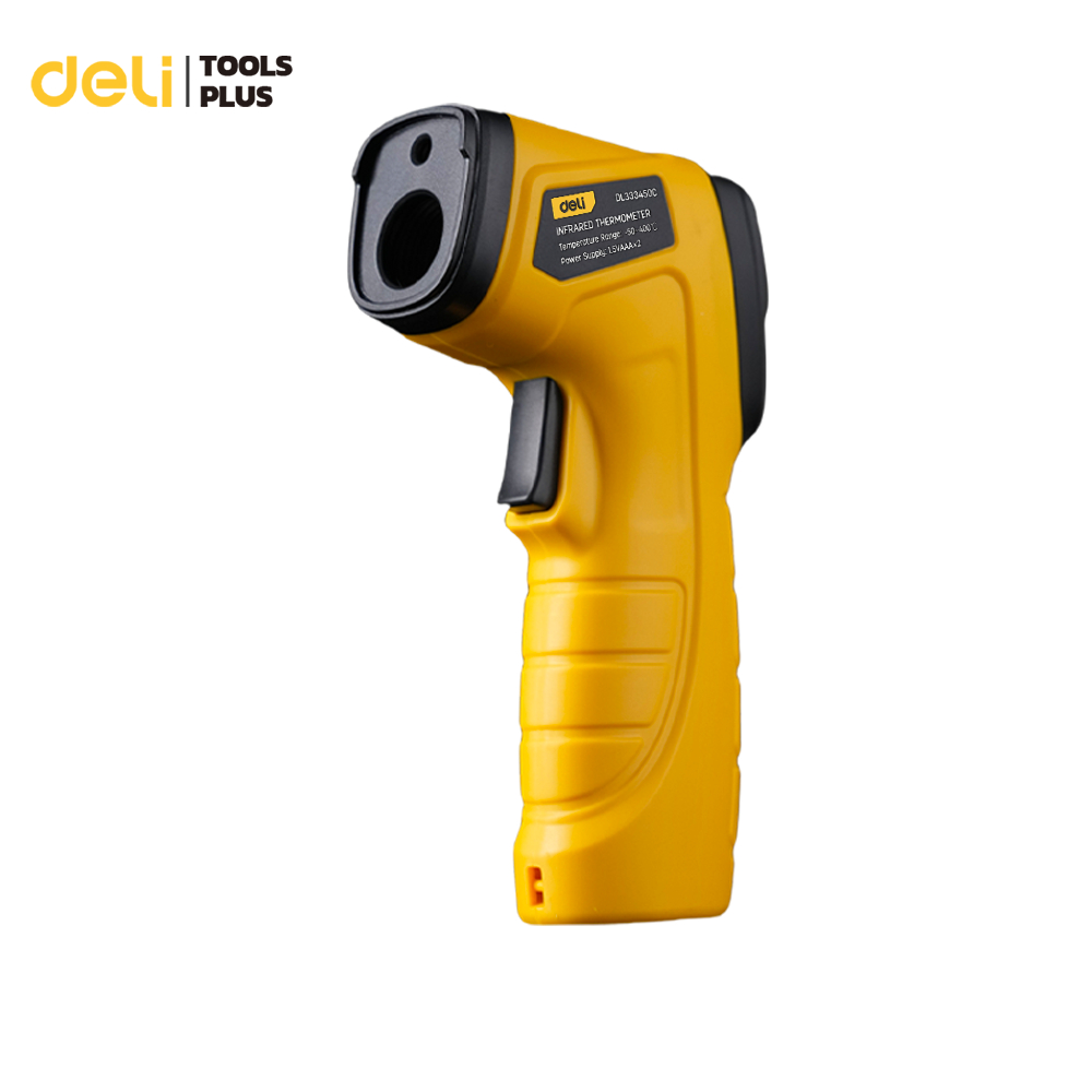 Deli เครื่องวัดอุณหภูมิอินฟราเรด ปืนวัดอุณหภูมิ หน้าจอดิจิทัล 50 - 400 องศา Infrared Thermometer