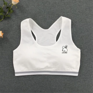 เสื้อกล้ามครอบอกเด็ก ฤดูร้อน อายุ 8-15 ปี วัยเจริญเติบโต ไม่มีปุ่ม ใส่ถอดสะดวก ผ้าสองชั้น แผ่นรองอกถอดได้ สำหรับนักเรียน