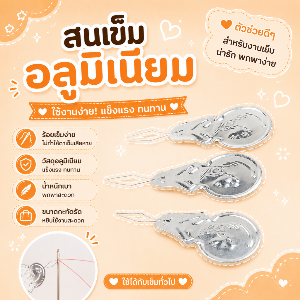 สนเข็มอลูมิเนียม สนเข็ม ที่สนเข็ม