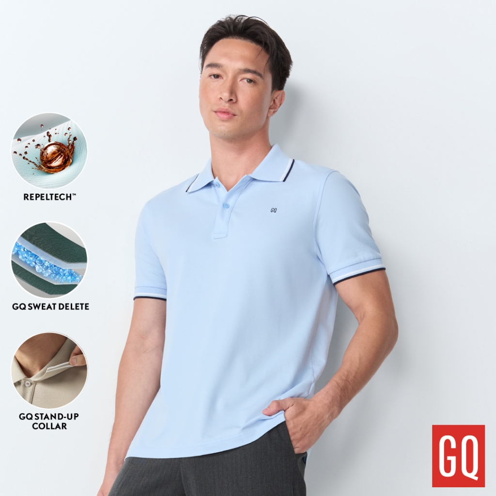 GQ Perfect Polo™ เสื้อโปโลอำพรางคราบเหงื่อ ดีไซน์ Twin T​ipped ให้เสน่ห์แบบหนุ่มบริติช