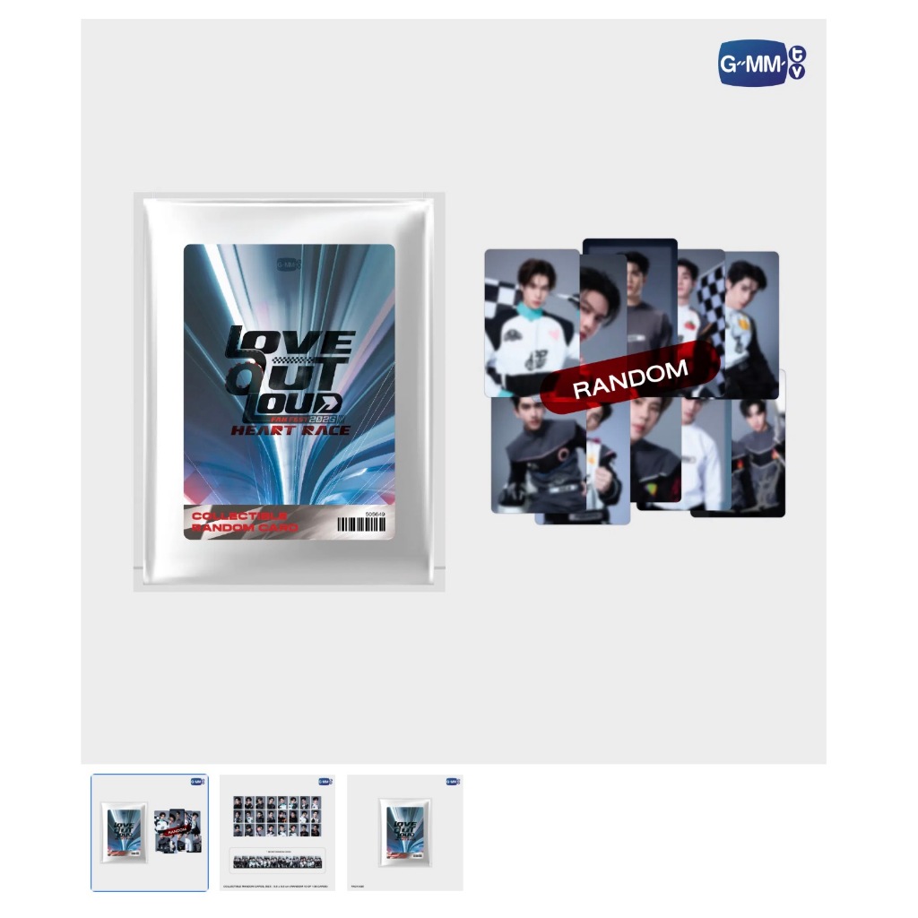 🚚（พร้อมส่ง）LOVE OUT LOUD FAN FEST 2026 : HEART RACE COLLECTIBLE RANDOM CARD PONDPHUWIN JIMMYSEA PERTHSANTA WILLIAMEST