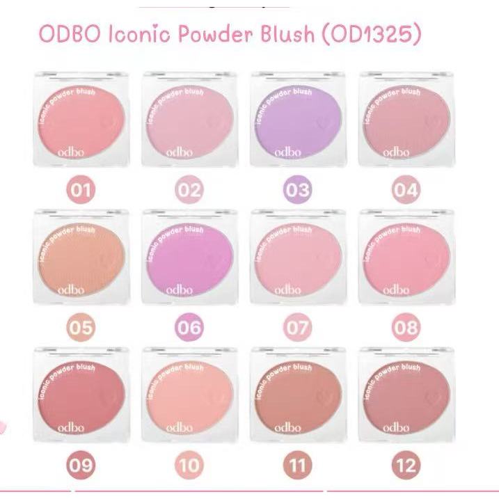 บลัชออน Odbo Iconic 4.2 กรัม รุ่น OD1325 หลากหลายสี