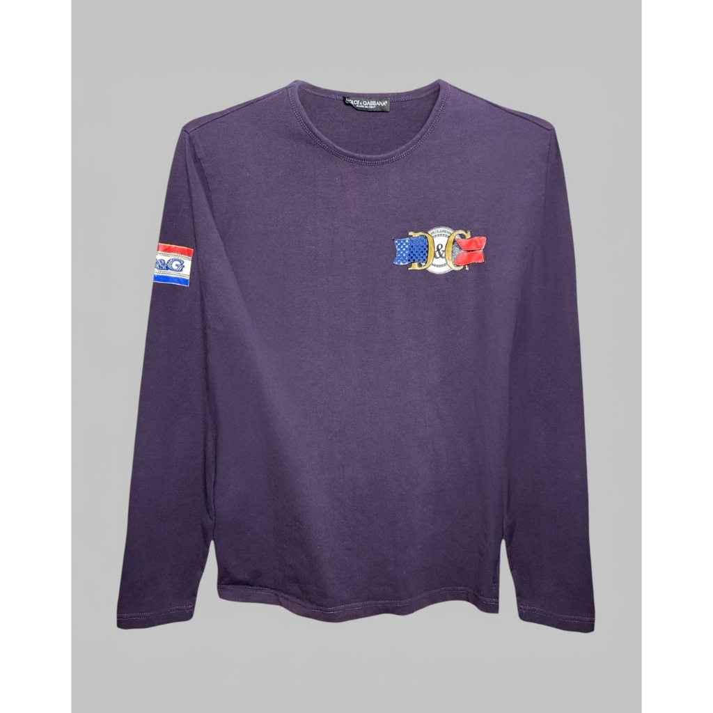 Vintage Dolce & Gabbana Racing Flag Long Sleeve