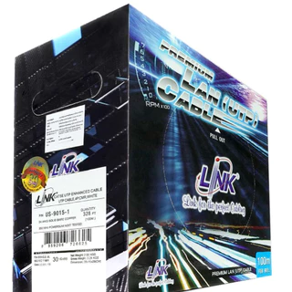 สายแลน CAT5E UTP Cable (100m/Box) LINK (US-9015LSZH-1)ยาว 100 เมตร