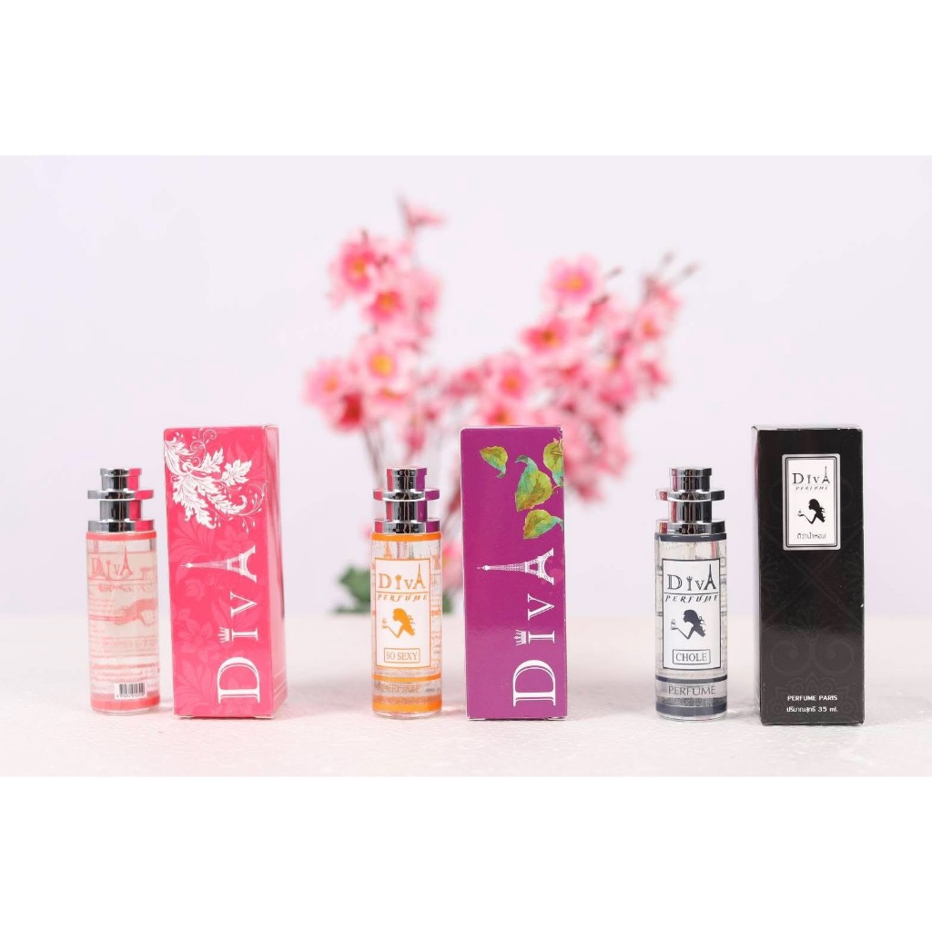 พร้อมกล่อง ของแท้100% น้ำหอมผู้ชาย Diva Perfume น้ำหอมดีเวอร์ กลิ่นเทียบน้ำหอมเคาน์เตอร์แบรนด์ชั้นนำ ขนาด 35ml.