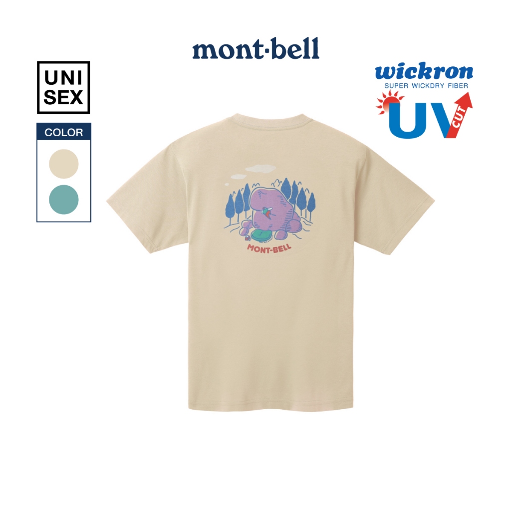 Montbell เสื้อยืด กันUV รุ่น 1114954 Wickron T Bouldering