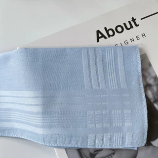 ผ้าเช็ดหน้าฝ้ายแท้ 100% สีเข้ม นุ่ม ซับน้ำดี แห้งไว ขนาด 41 ซม. [CT-40]