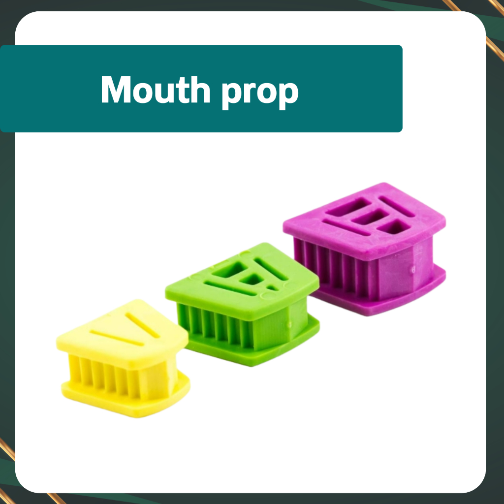 อุปกรณ์ทันตกรรมยางกัด Mouth prop (1คู่/2ชิ้น)
