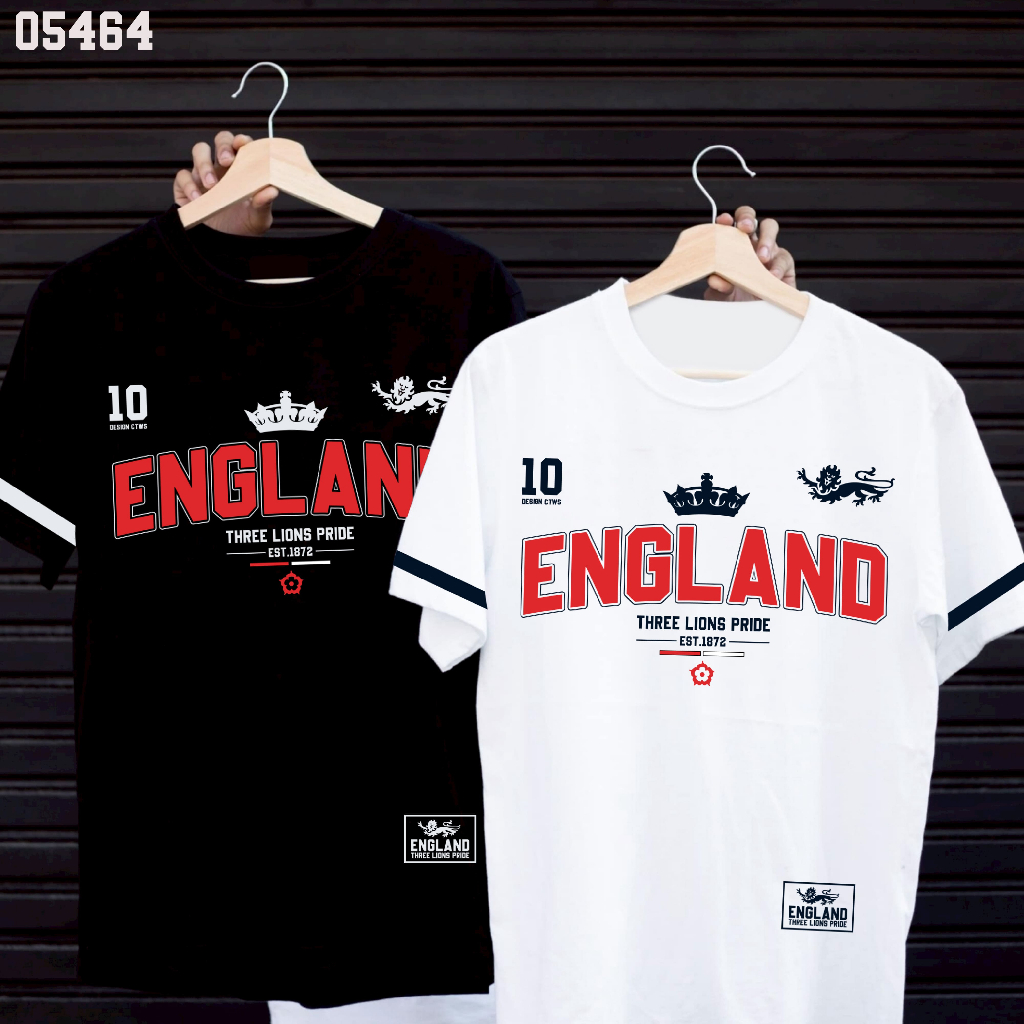 เสื้อยืดสกรีนลาย " บอลโลก ENGLAND " เสื้อยืดผ้า MICRO POLYESTER 100% เสื้อยืดผ้าไมโครโพลีเอสเตอร์ 100%