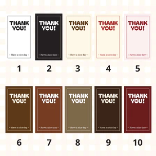 🔥สติกเกอร์กันน้ำ 100%💦 ชุด ขอบคุณ Thank Youขนาด 3.5x6 cm ได้ 55 ดวง