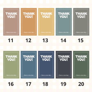 🔥สติกเกอร์กันน้ำ 100%💦 ชุด ขอบคุณ Thank Youขนาด 3.5x6 cm ได้ 55 ดวง