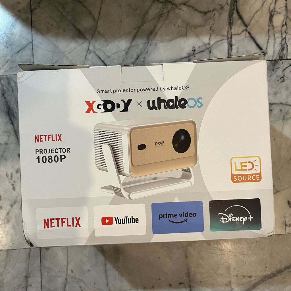 (มือสอง) XGODY N6 PRO โปรเจคเตอร์มินิ 1080P HD พร้อม YouTube โปรเจคเตอร์ ลิขสิทธิ์แท้จาก NETFLIX จำ 