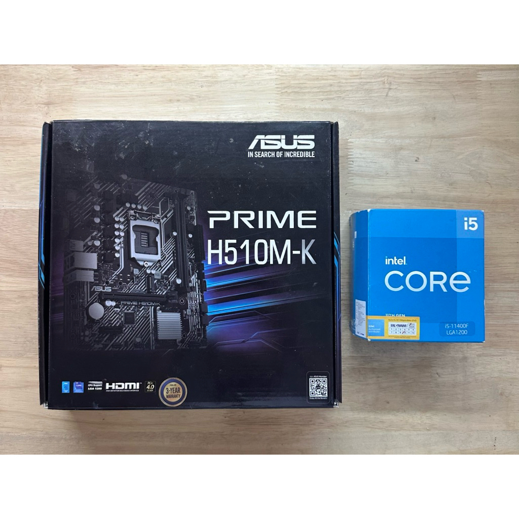 ชุด CPU I5 11400F/MB ASUS H510M-K [มัดรวม2ชิ้น]
