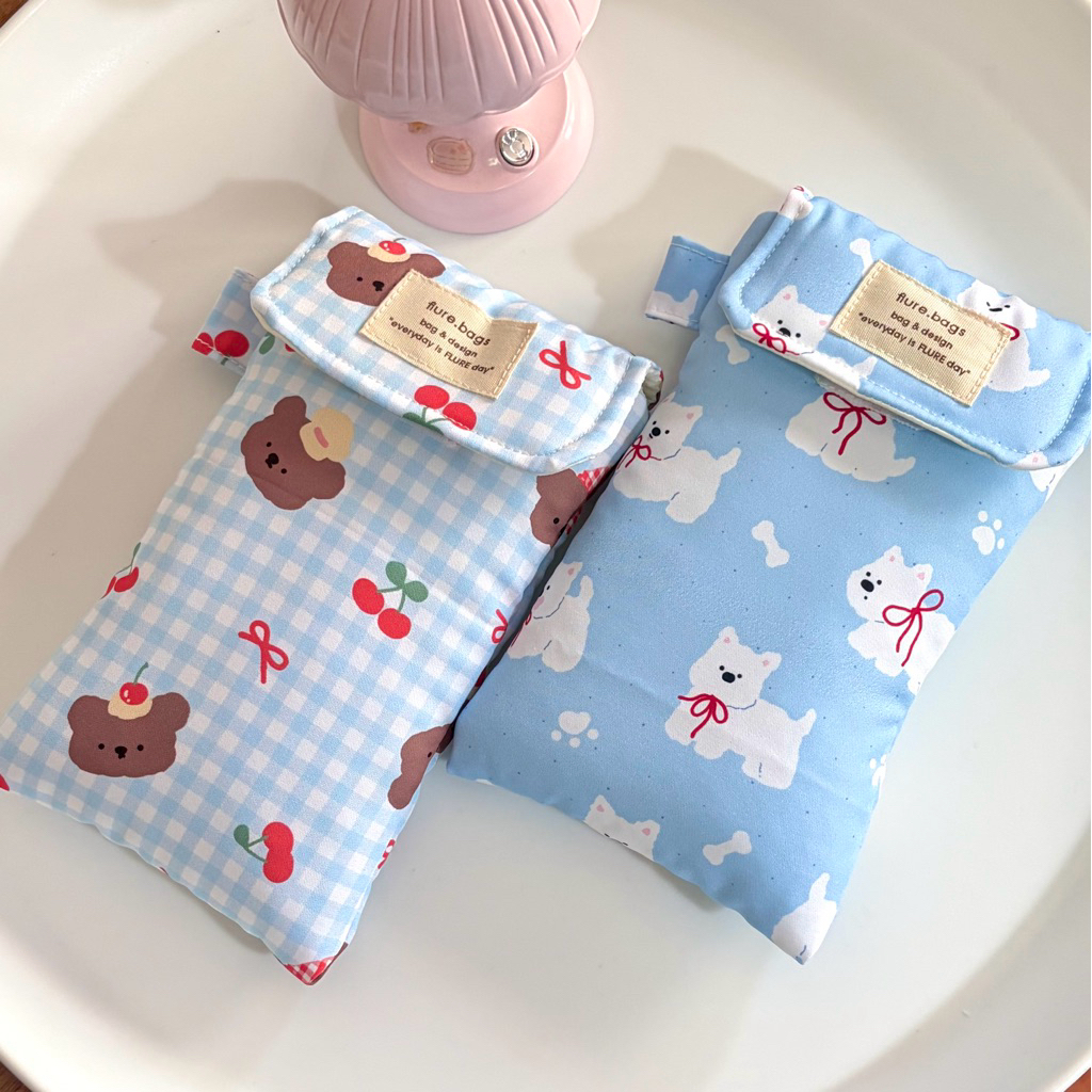 กระเป๋าใส่โทรศัพท์บุใยนุ่ม ใส่โทรศัพท์ได้ทุกรุ่น ลายน่ารักๆ รุ่น cutie phone bag flure.bags