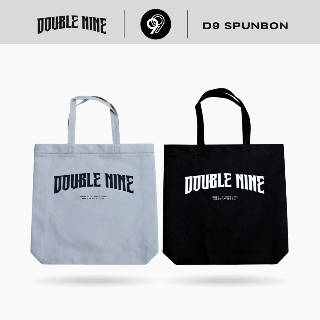 DOUBLE NINE : SPUNBOND BAG กระเป๋าถุงผ้าสปันบอนด์ดับเบิ้ลไนน์