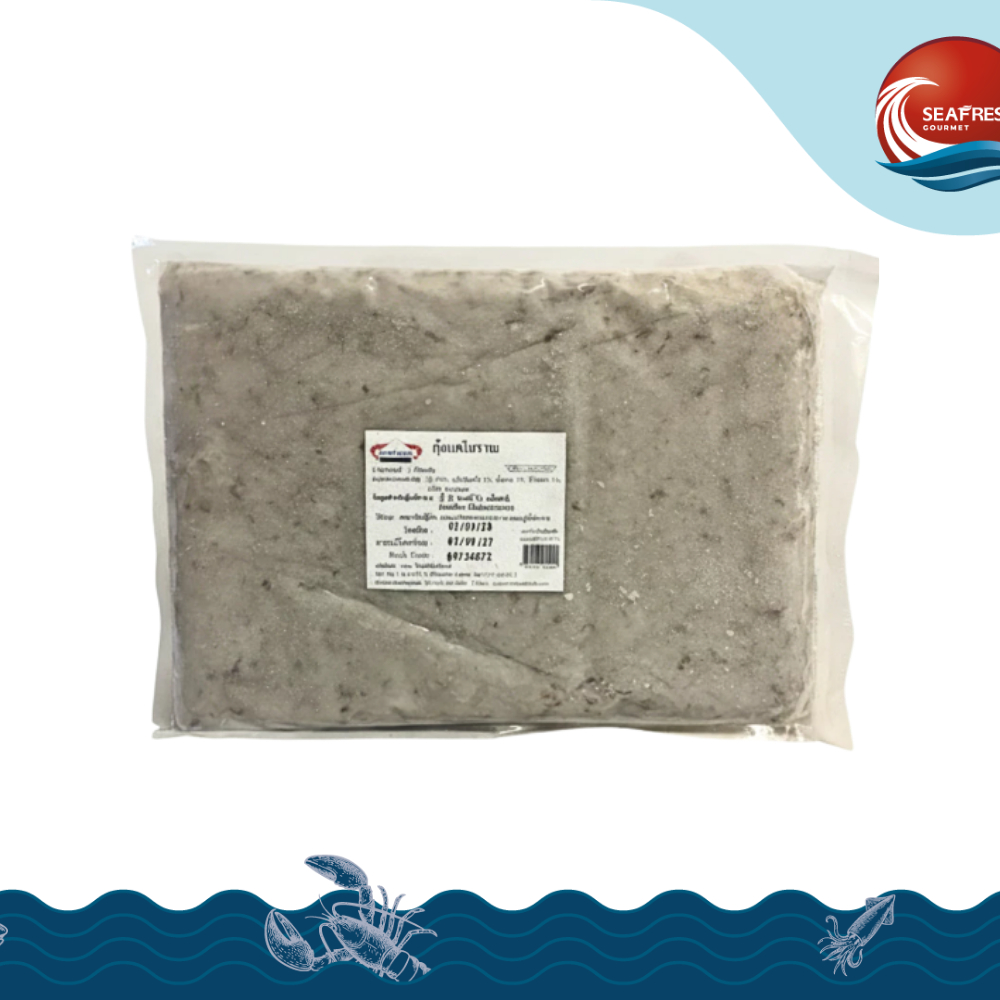 เนื้อกุ้งบดแช่แข็ง (ต้นตำรับ) Frozen Raw Shrimp Paste (Signature) Size 1 KG