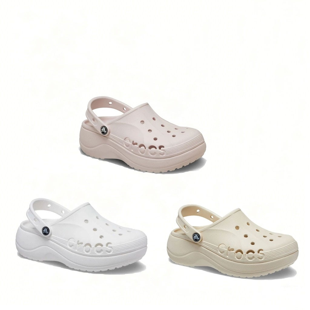 รองเท้า Clog เด็กและผู้หญิง สุดฮิต แท้ มี 3 เฉดสี พื้นสูง นุ่มเบา สไตล์เกาหลี มินิมอล ครบทุกไซส์ พร้อมส่ง
