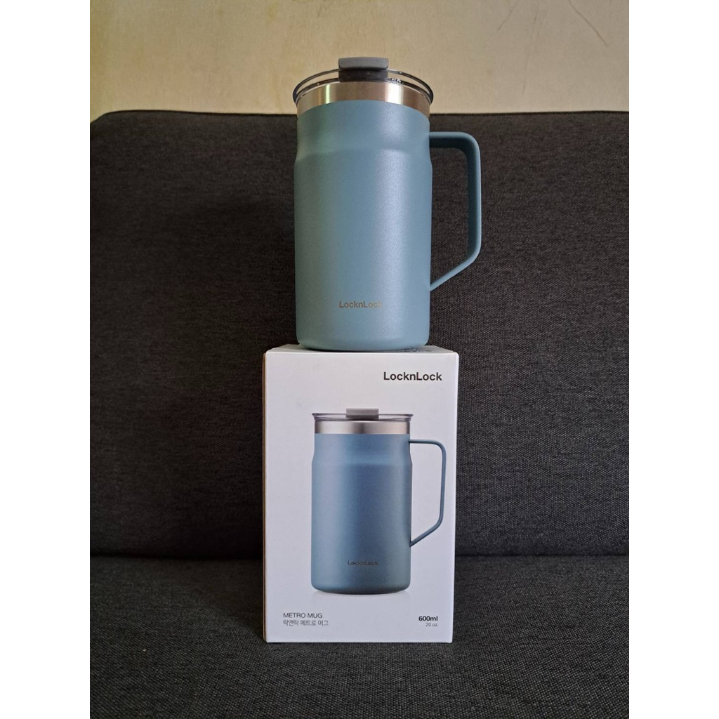 LocknLock Metro Mug 600ml แก้วเก็บอุณหภูมิ ดีไซน์เกาหลี ของแท้ (พร้อมส่ง!)